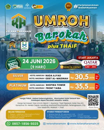 Umroh Silver 24 Juni 2026 via Qatar Airways