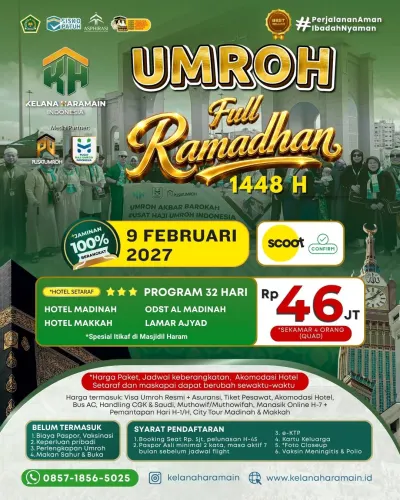Umroh Full Ramadhan 9 Februari 2027