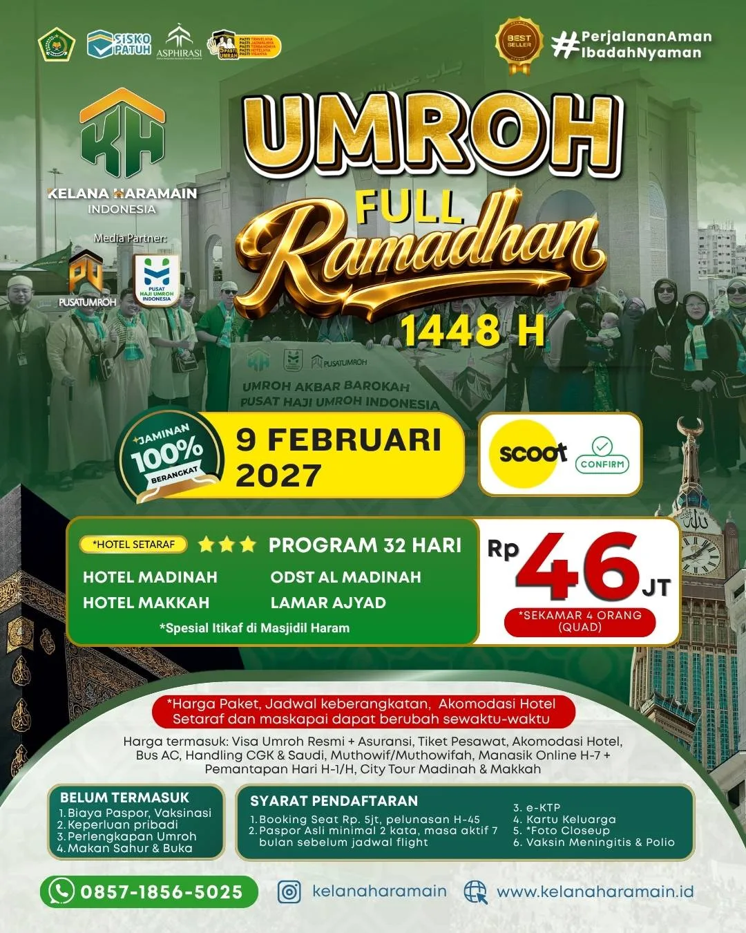 Umroh Full Ramadhan 9 Februari 2027